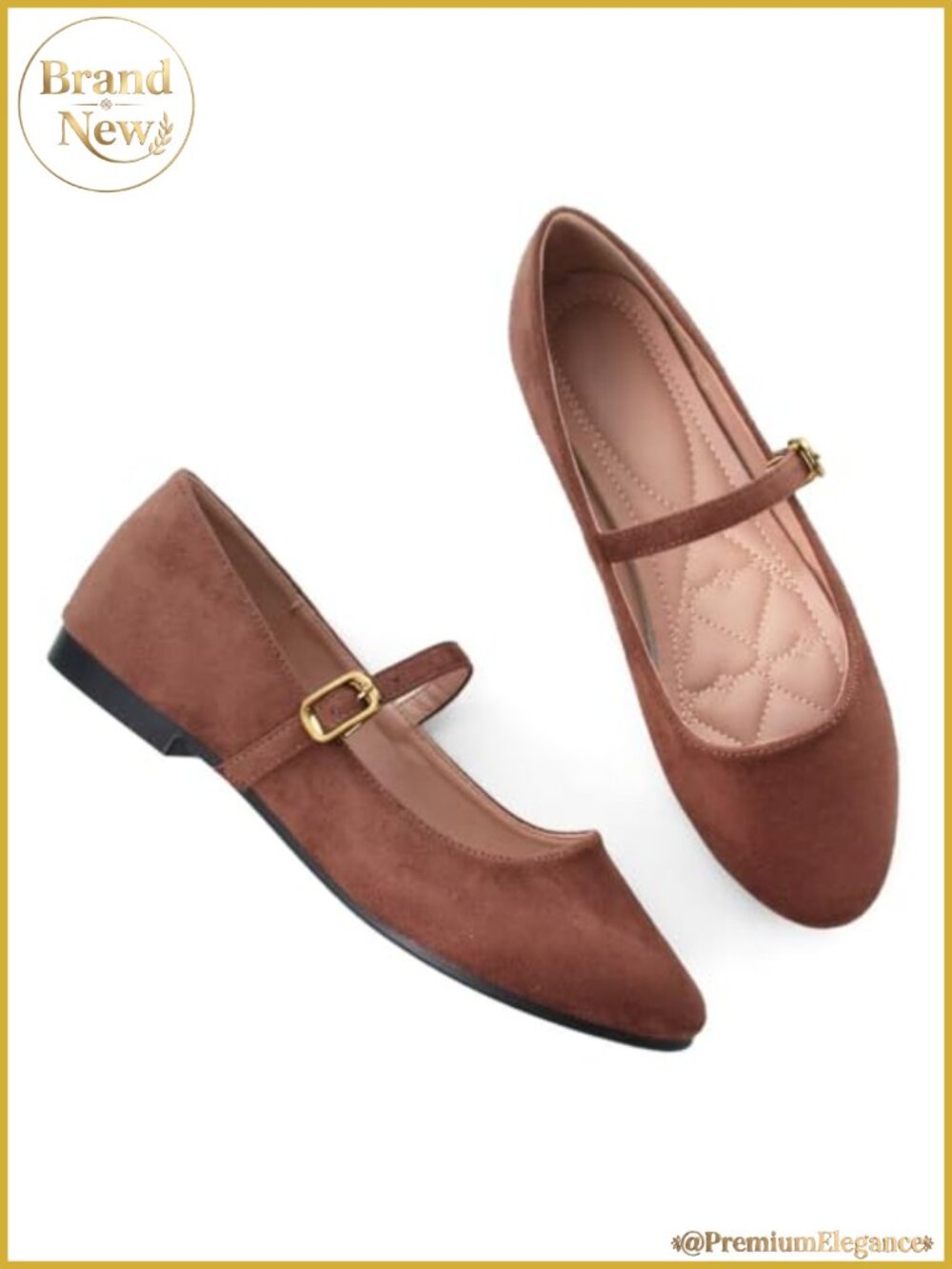 Women's Mary Jane Flats Buckle Round Toe Ballet Flat Shoes